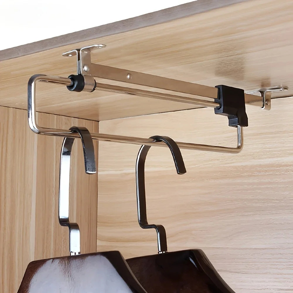 Uttrekkbar klesstang for garderobe, bilde 3