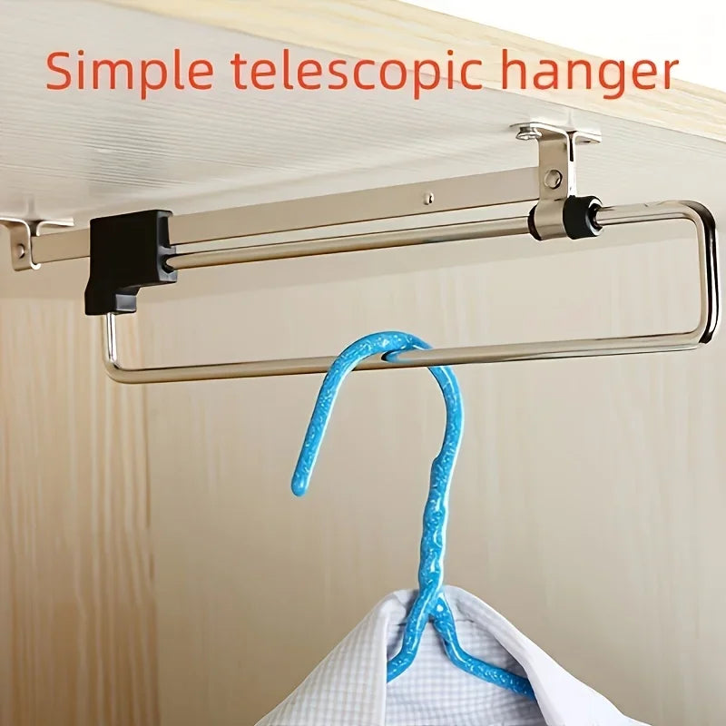 Uttrekkbar klesstang for garderobe, bilde 4